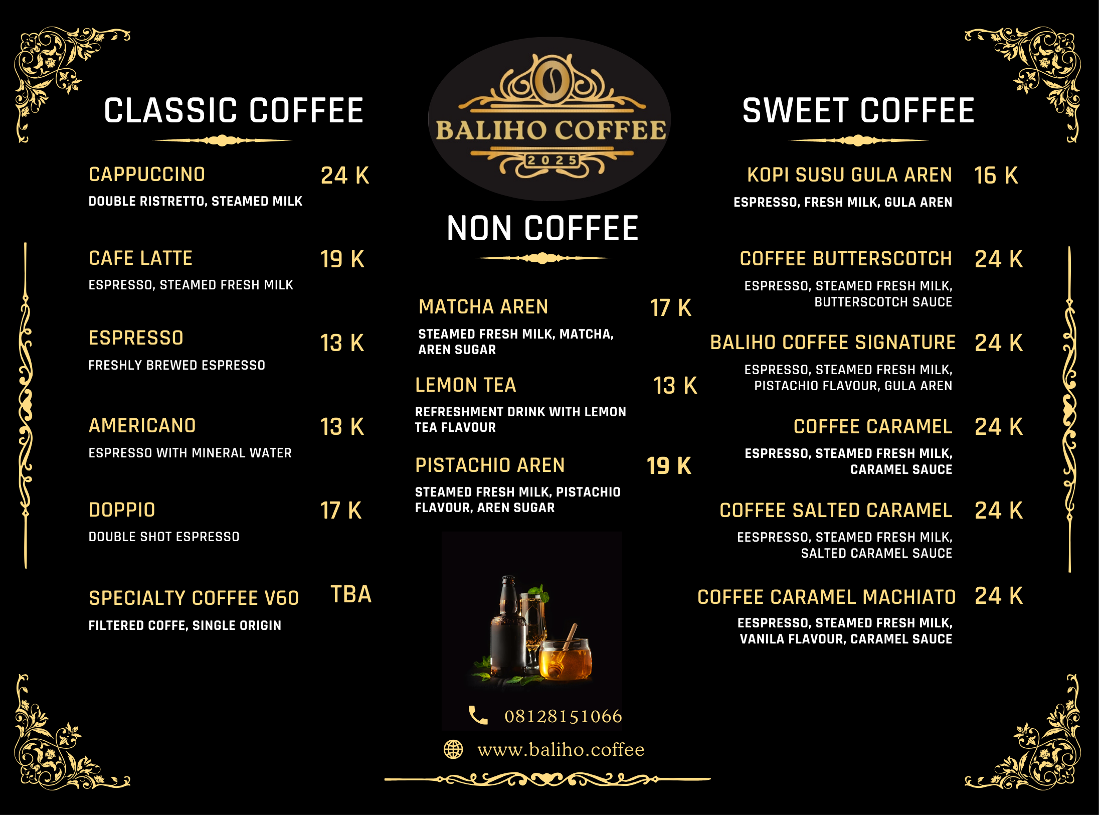 Menu Baliho Coffee